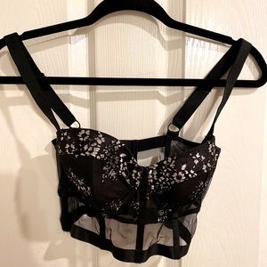 Victoria Secret Very Sexy Black Lined Balconet Bra